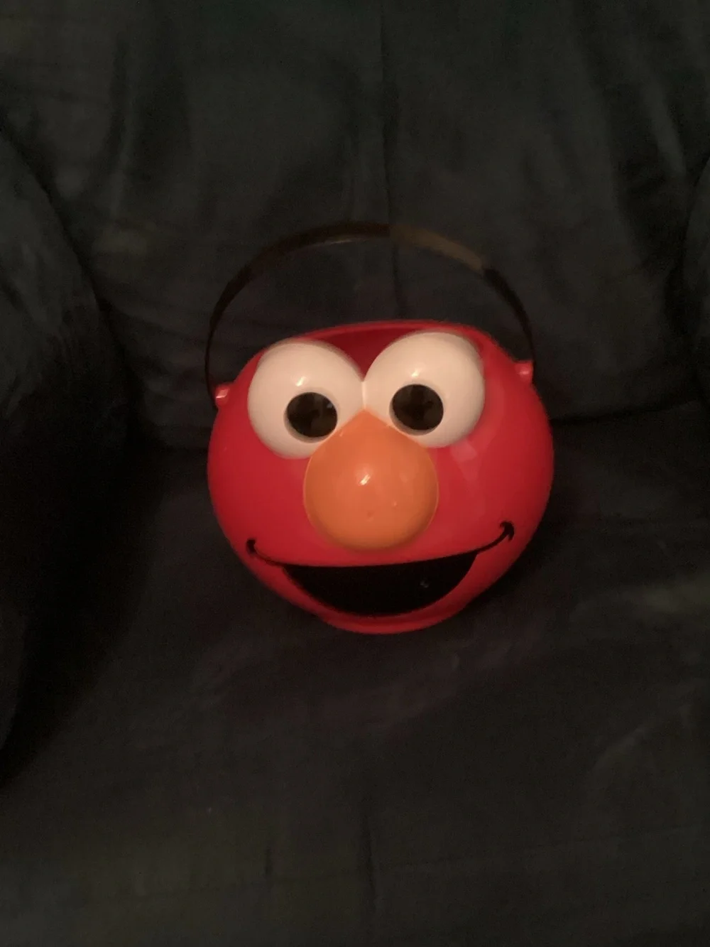 Elmo-Inspired Lighted Red Trick-or-Treat Bucket